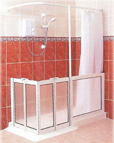 The Jupiter shower tray offers easy access with an extremely large showering area.